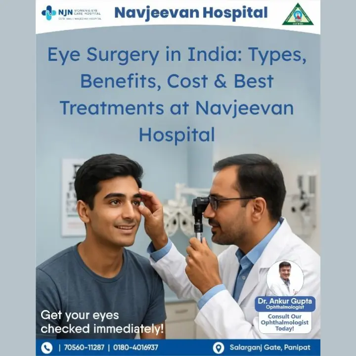 Eye Surgery in India: Types, Benefits, Cost & Best Treatments at Navjeevan Hospital