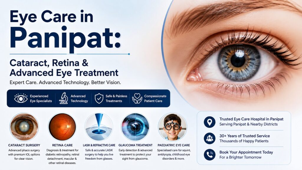 Eye Care in Panipat:  Cataract, Retina & Advanced Eye Treatment